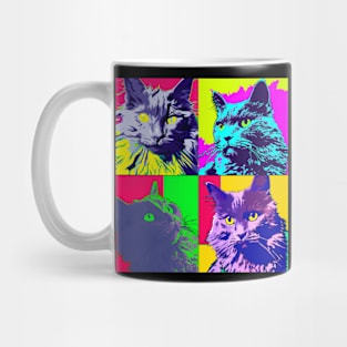 Nebelung Cat Pop Art - Cat Lover Gift Mug